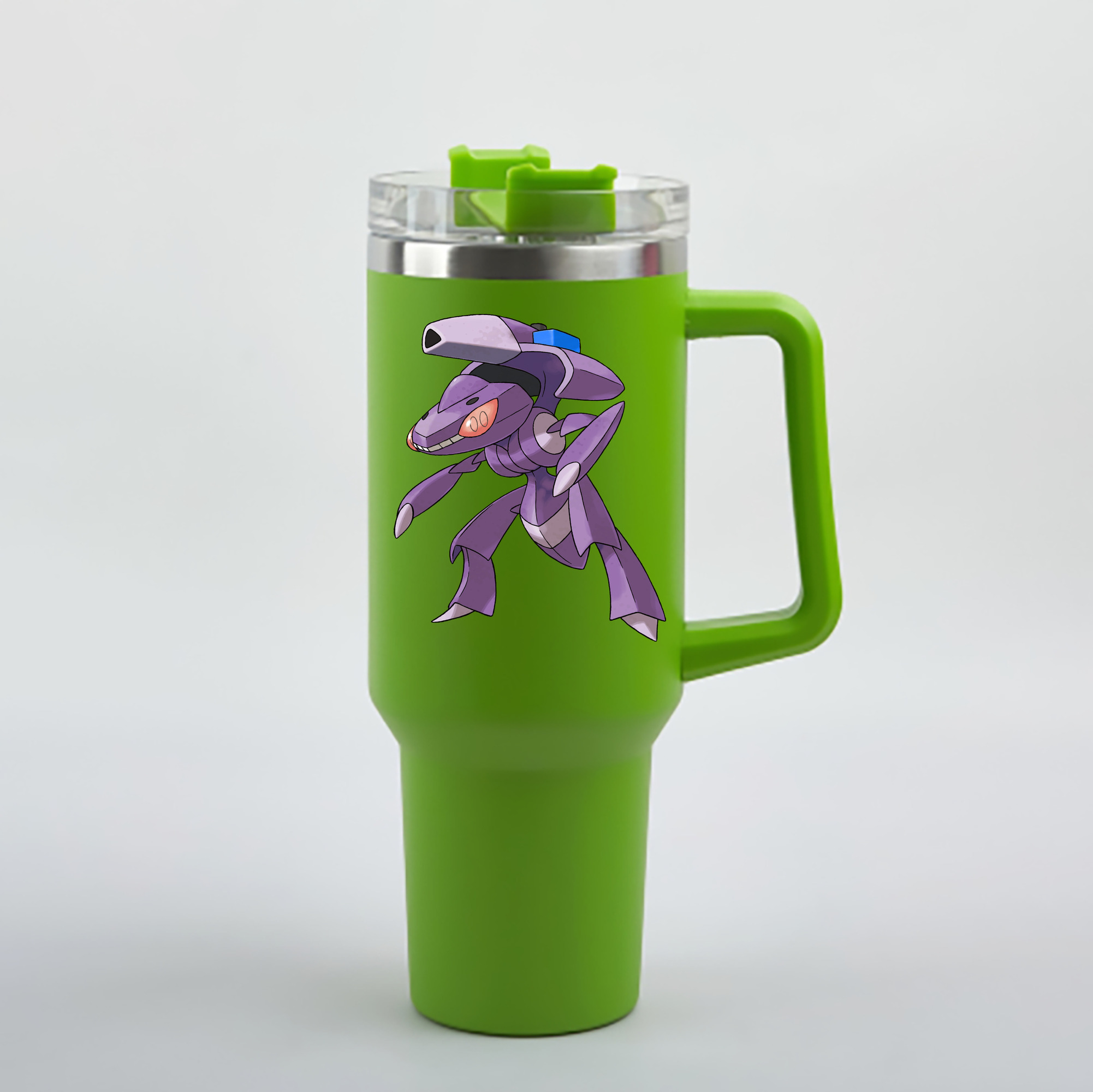 （画像用） ポケットモンスター Pokémon 1200mL車用タンブラー - クリスタルステッカー（プラスチックストロー付き）